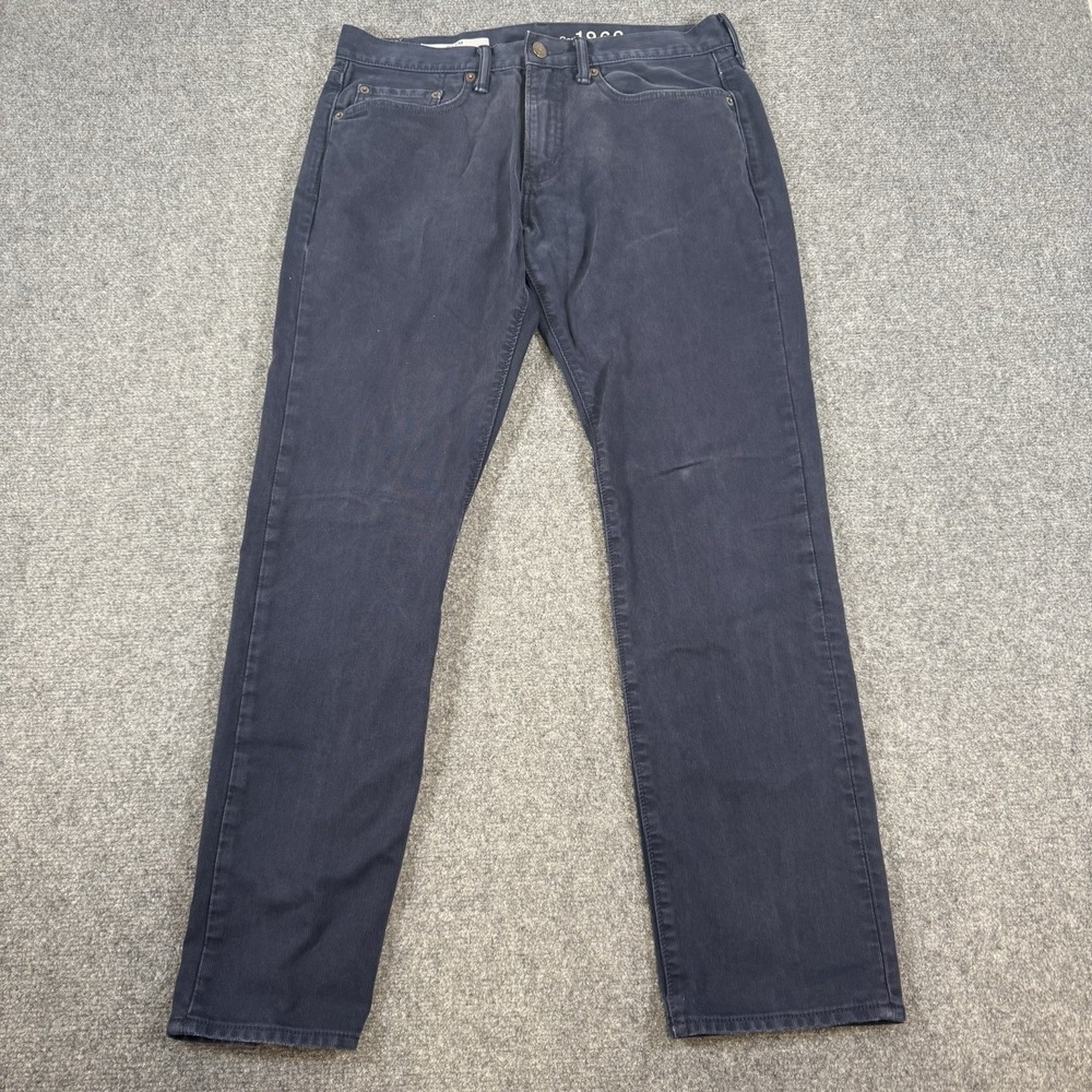 Gap Pants Mens 31x30 Blue Corduroy 1969 Slim Straight Casual Workwear